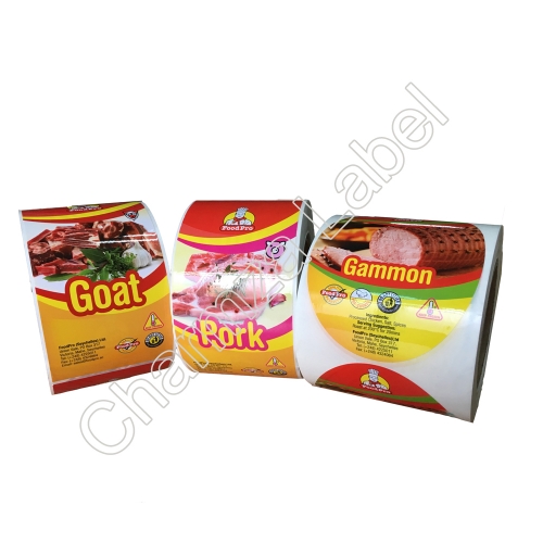 Custom high quality stickers Frozen Meat Label