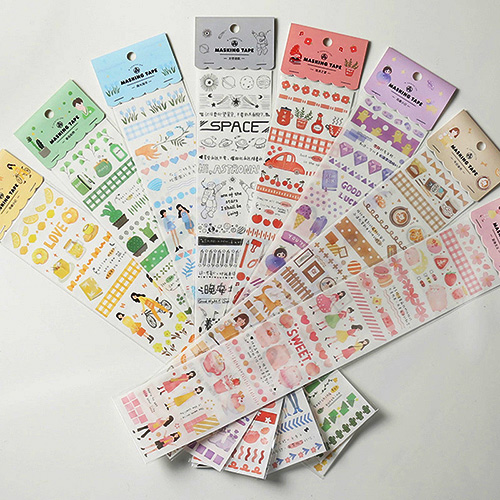 Washi Tape Stickers Sheet