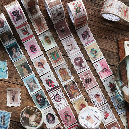 Vintage Stamps Decorative Washi Tape